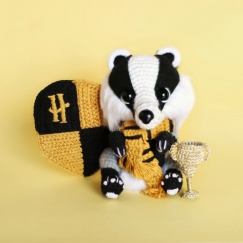 Badger Puffy Hogwarts mascot