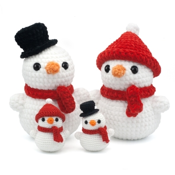 Cute Snowman  amigurumi pattern by DIY Fluffies