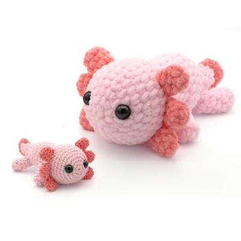 Lucy the Axolotl  amigurumi pattern by DIY Fluffies