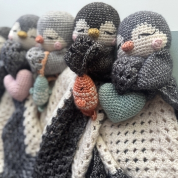Shuffle the Penguin Lovey amigurumi pattern by SarahDeeCrochet