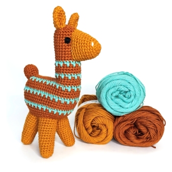 Lou the Llama amigurumi pattern by Llama Lou Crochet