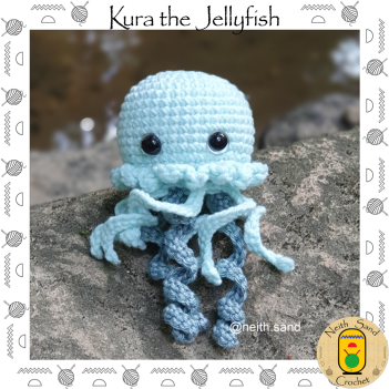 Kura the Jellyfish amigurumi pattern by Neith Sand Crochet
