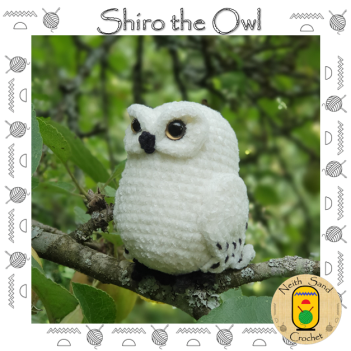Shiro the Owl amigurumi pattern by Neith Sand Crochet