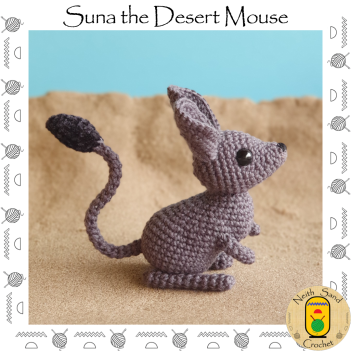 Suna the Desert Mouse amigurumi pattern by Neith Sand Crochet