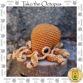 Tako the Octopus amigurumi pattern by Neith Sand Crochet