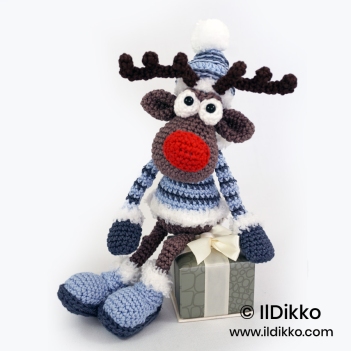 Rudolf the Reindeer XS amigurumi pattern by IlDikko