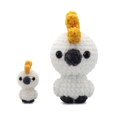 Lori the Cockatoo amigurumi pattern by DIY Fluffies