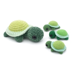 Mini Cute Turtle amigurumi by DIY Fluffies