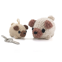 Mini Pug Dog amigurumi pattern by DIY Fluffies