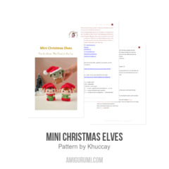 Mini Christmas Elves amigurumi pattern by Khuc Cay