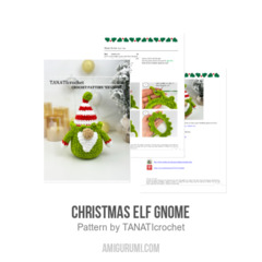 Christmas Elf Gnome amigurumi pattern by TANATIcrochet