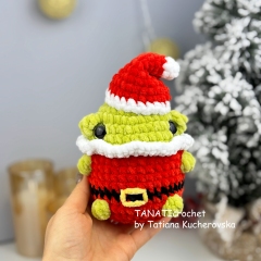 Christmas FROG family amigurumi by TANATIcrochet