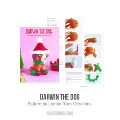 Darwin the Dog amigurumi pattern by Lemon Yarn Creations