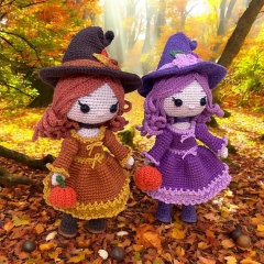 Lila a romantic witch amigurumi by Conmismanoss