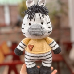 Blade the Zebra amigurumi pattern by RikaCraftVN