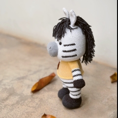 Blade the Zebra amigurumi by RikaCraftVN