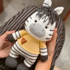 Blade the Zebra amigurumi pattern by RikaCraftVN