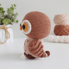 Atena, the Owl amigurumi pattern by Ana Maria Craft