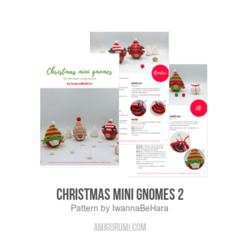 Christmas Mini Gnomes 2 amigurumi pattern by IwannaBeHara