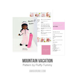 Mountain Vacation amigurumi pattern by Fluffy Tummy