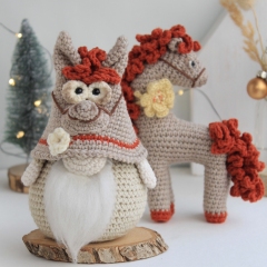 Horse and Gnome amigurumi pattern by PamPino Gnomes