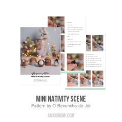 Mini Nativity scene amigurumi pattern by O Recuncho de Jei