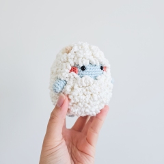 Blue the Christmas Yeti amigurumi by EMI Creations by Chloe