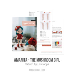 Amanita - The Mushroom Girl amigurumi pattern by LovLoops