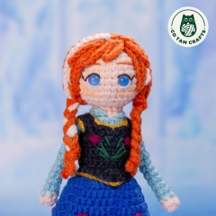 Princess Anna mini doll amigurumi by Co Tam Crafts