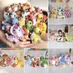 15 in 1 Crochet dinosaurs pattern  amigurumi pattern by Loopy Pattern