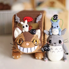 2 in 1 Catbus and Totoro amigurumi pattern by Loopy Pattern