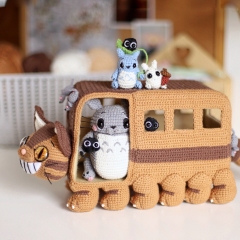 2 in 1 Catbus and Totoro amigurumi by Loopy Pattern