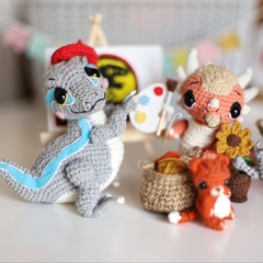 3 in 1 Crochet dinosaurs pattern #4 amigurumi pattern by Loopy Pattern