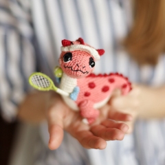 Dinosaur Carnotaurus Roger amigurumi pattern by Loopy Pattern