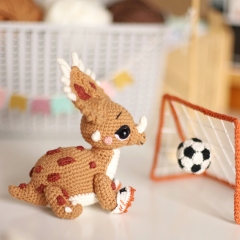 Dinosaur Styracosaurus Kelly amigurumi pattern by Loopy Pattern