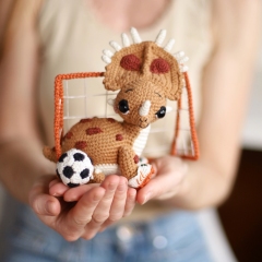 Dinosaur Styracosaurus Kelly amigurumi pattern by Loopy Pattern