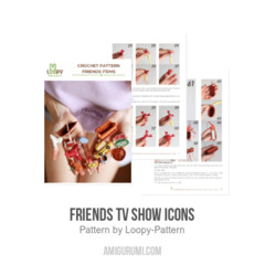 Friends TV show Icons amigurumi pattern by Loopy Pattern