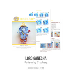 Elephant Lord Ganesha amigurumi pattern by Crochery