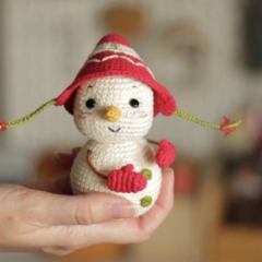 Naughty Snowman amigurumi by Crochery