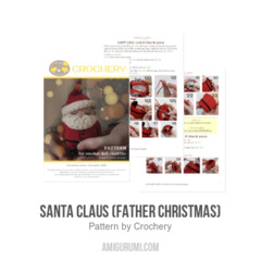 Santa Claus (Father Christmas) amigurumi pattern by Crochery