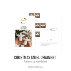 Christmas angel ornament  amigurumi pattern by AmiGuide