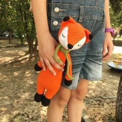 Large fox toy amigurumi pattern by AmiGuide