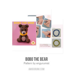 Bobo the Bear amigurumi pattern by engurumist