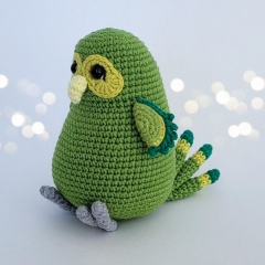 Riki the Kakapo amigurumi by engurumist