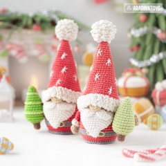 Christmas Gnome (AradiyaToys Minis) amigurumi pattern by AradiyaToys