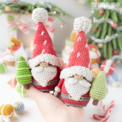 Christmas Gnome (AradiyaToys Minis) amigurumi pattern by AradiyaToys