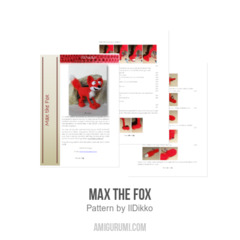 Max the Fox amigurumi pattern by IlDikko