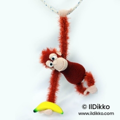 Oscar the Orangutan amigurumi by IlDikko