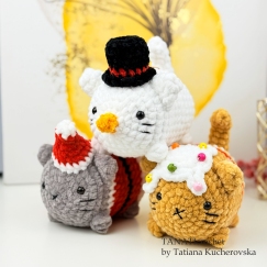 3 in 1 Christmas CAT family