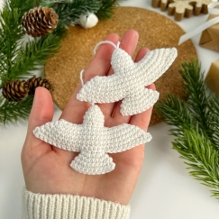 Christmas doves friendship ornament